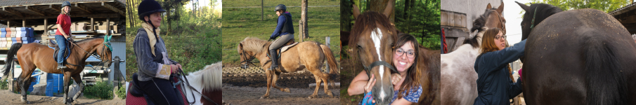 Frau und Pferd